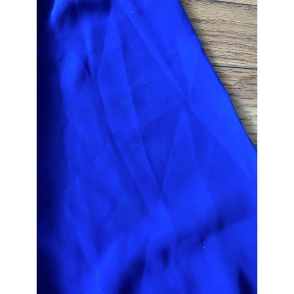 3/4 Sleeve Cobalt Cinched Waist Slip Dress - Picture 5 of 5